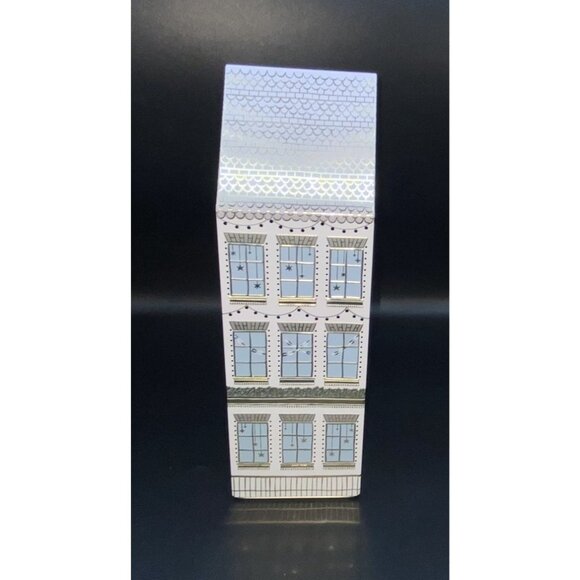 M&S Marks & Spencer Christmas Cookie Tin House LED Light Up Holiday 10" Empty - Picture 5 of 16